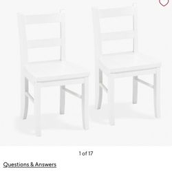 PBK Toddler Set Of 2 Play Chairs  Solid Wood- $50