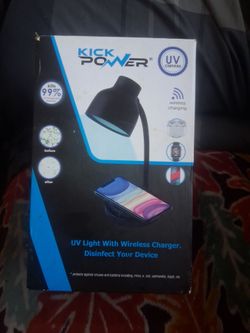 Kick power u v light with wireless charger
