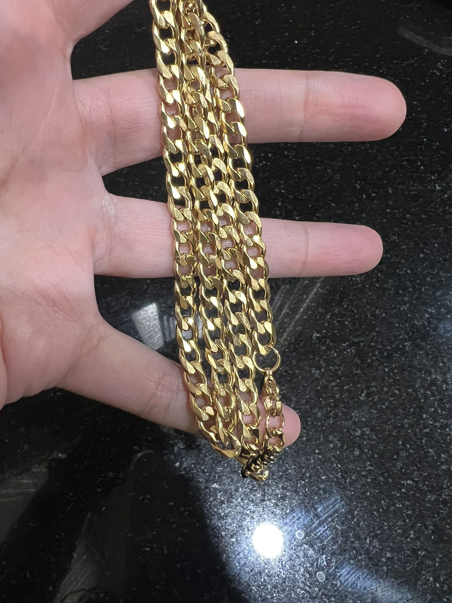 Gold Chain Stainless Steel 24in