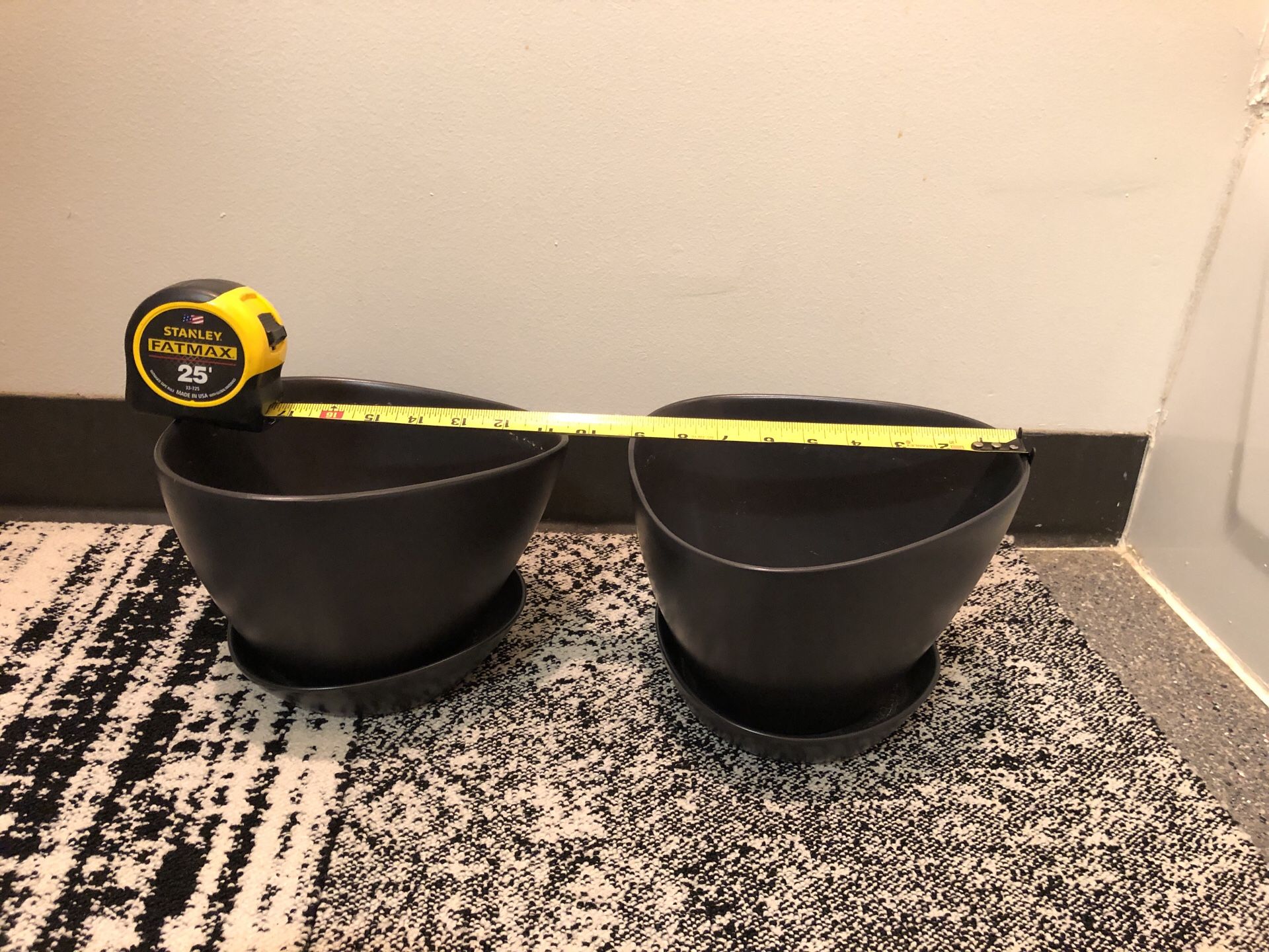 IKEA Bigarra 9 in planter with saucer.
