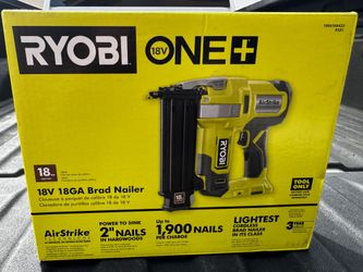 Ryobi One+ 18GA Brad Nailer Brand New