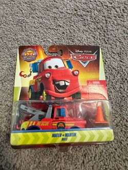 Disney Pixar Cars Race & Rescue Tow Mater 2026 W/ Accessory Cone