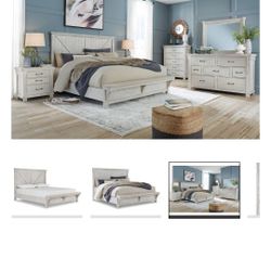 
Brashland  King Crossbuck Panel Bed