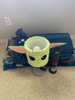Star wars baby Yoda twin bedroom set and accessories
