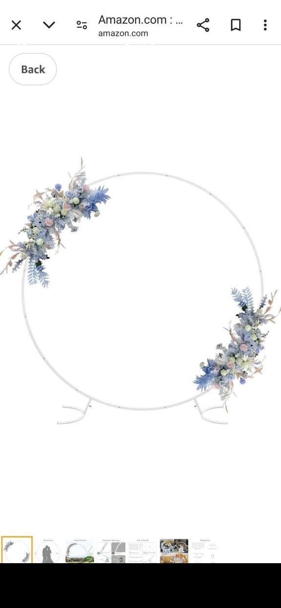 Brand New White Circle Arch 6.6ft
