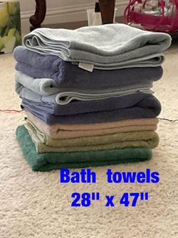 Bath towels (28" x 48") - $5 each