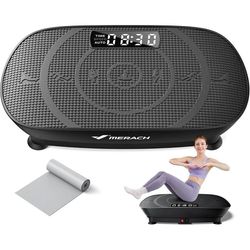 MERACH 2398 Vibration Plate Fitness Exercise Machine Bluetooth & Silicone Pedal