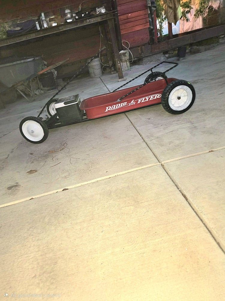 Red Wagon Rat Rod