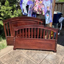 Full Size Bed Frame / Free Mattress Only 