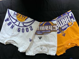 Adidas Lakers 2009 Championship Shirts 3 Pack Men’s Size Large/X-Large USED