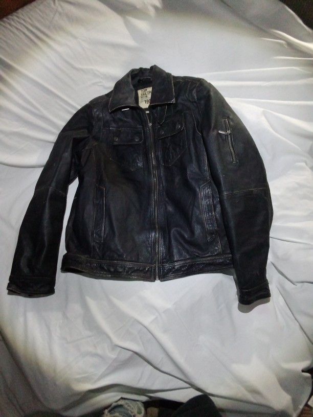 Lg Tom Tailor Leather Jacket