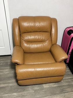Brown recliner