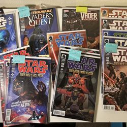 Star Wars Darth Vader Comics , Dark Horse and Marvel Comics