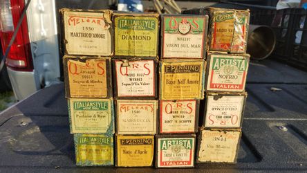 Player Piano Rolls in original boxes