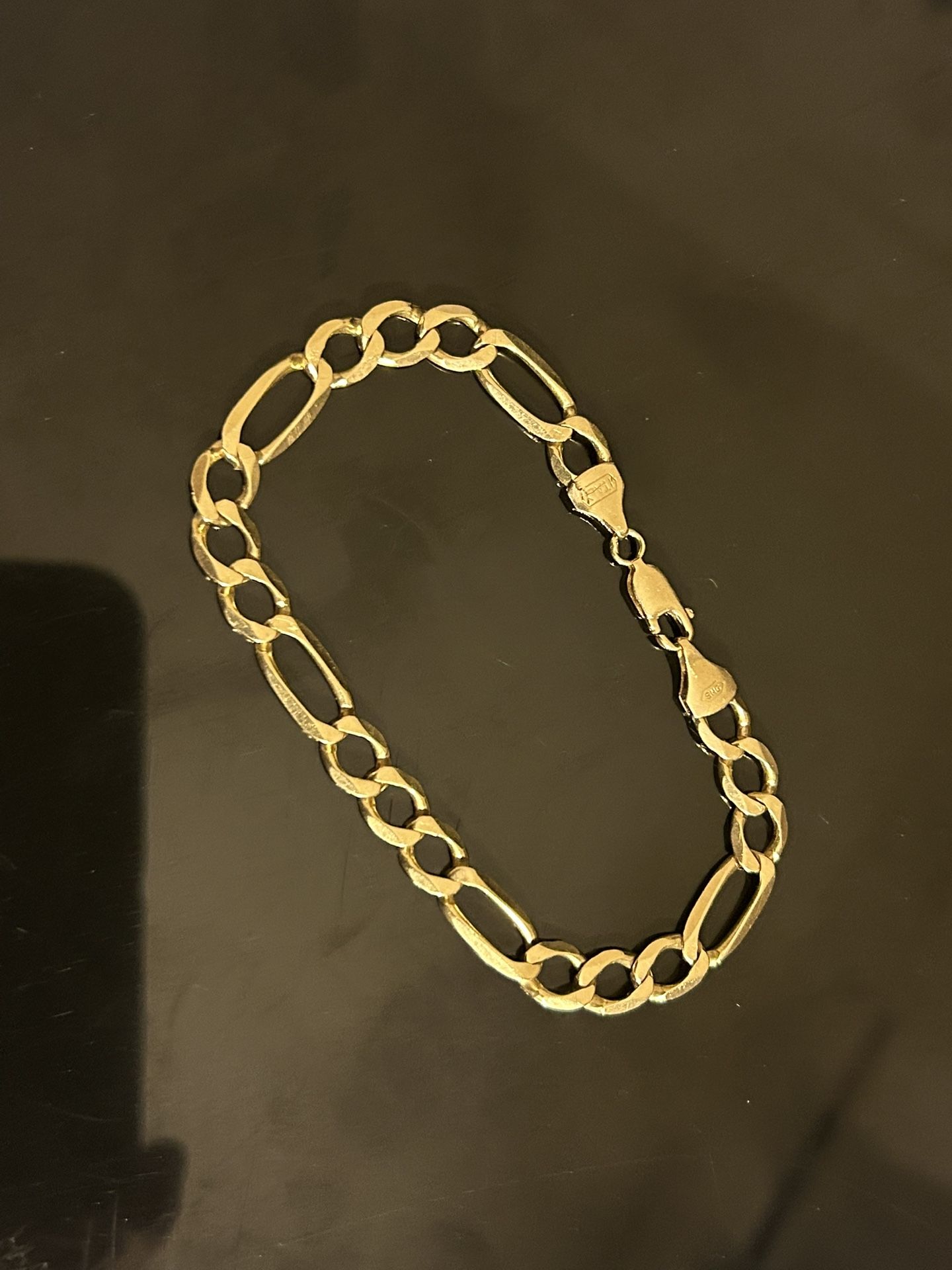10k Heavy Italian Figaro Bracelet