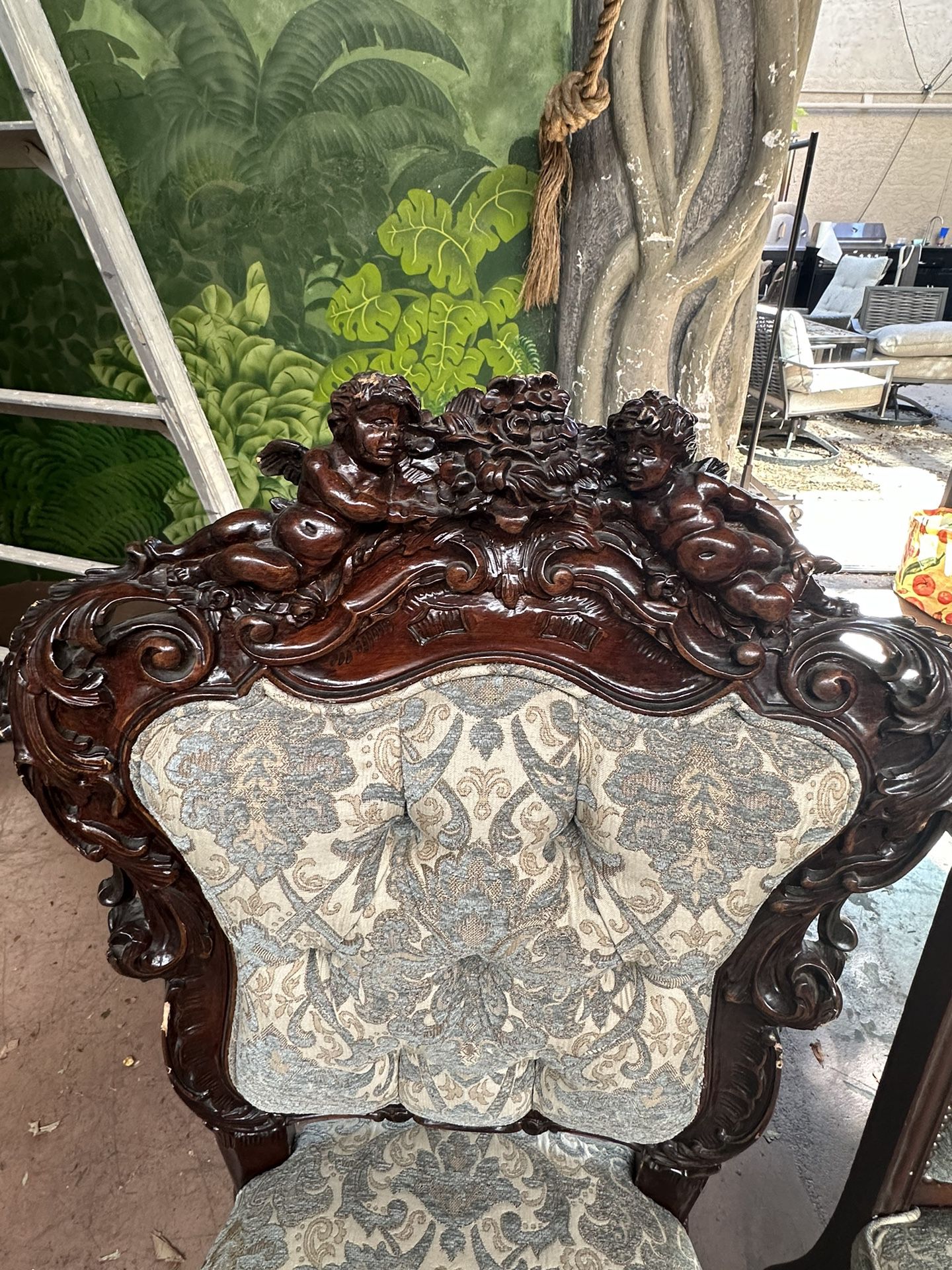 Carved Wood Chairs 