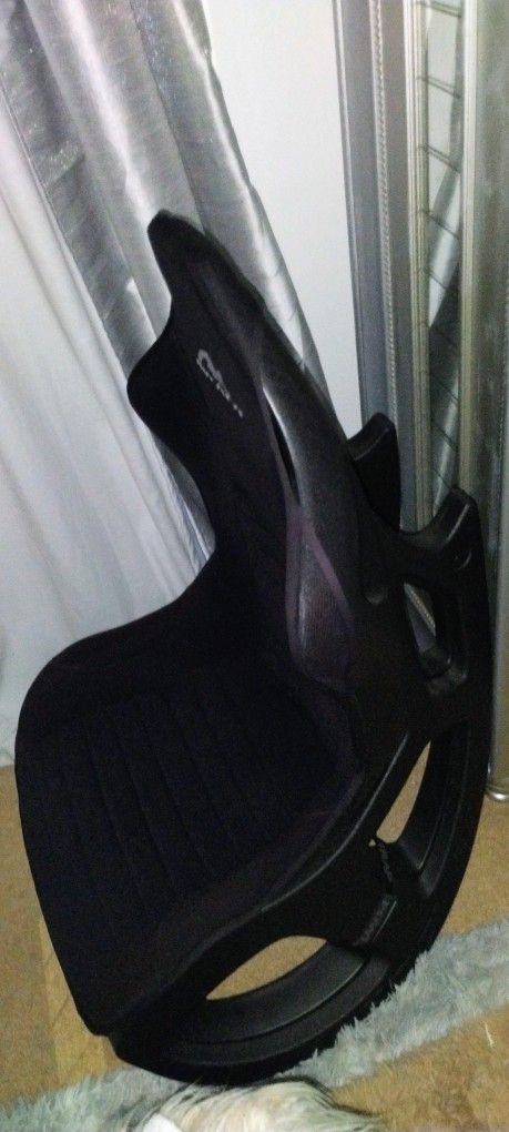 Floor Rocker Gaming Chair Black With Removable Cover