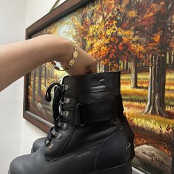 Sorel Black Combat Boots