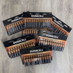 Brand New Packs of Duracell AA and AAA Batteries