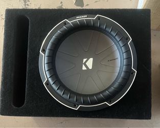 12” CompQ kicker W/ported box