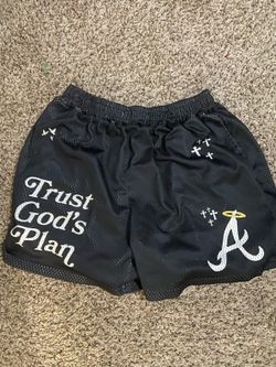 Trust God's Plan Graphic Mesh Shorts