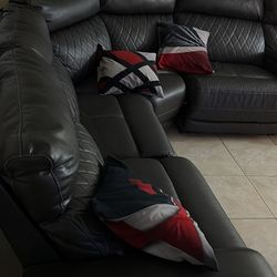 Dark grey sofa
