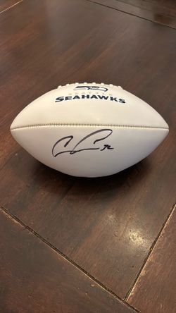 Autographed Chris Carson #32 Seattle Seahawks Collectors Football