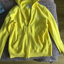 Abrecombie yellow zip up