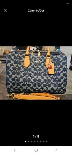Coach Large Denim Rowan
