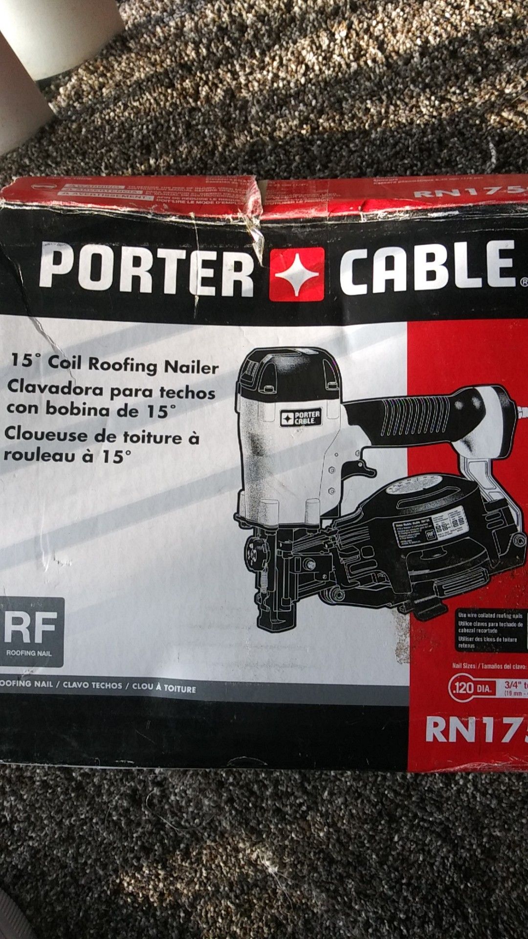 Porter Cable coil roofing nail gun