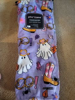 Betsey Johnson Halloween Plush Throw Blanket
