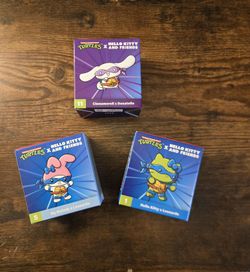 McDonald's Hello Kitty x TMNT Happy Meal Toys Leonardo And Donatello Set Of 3