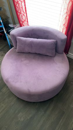 Purple Swivel Lounge Chair