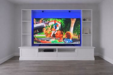 Tv Stand For 75 Inch+ Tv With Storage Space And More!