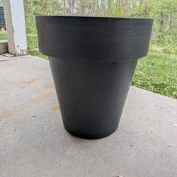 Large Rolling Planter - Black - Indoor/Outdoor