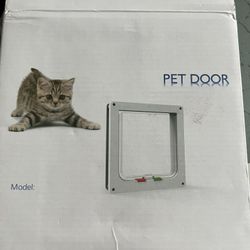Pet Door  new in box 7.5x8” Black