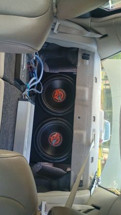 Car sound system installation