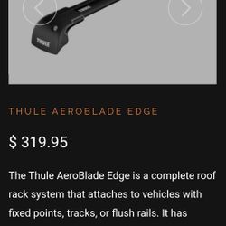 Thule Aeroblades Roof Rack Pair Medium And Small