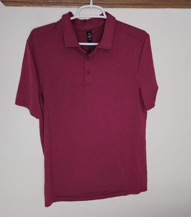 MEN'S LULUMON "EVOLUTION" SHORT-SLEEVED POLO SHIRT