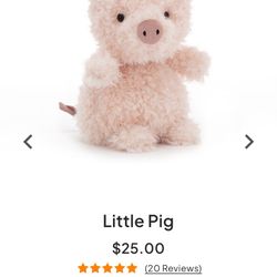 Jellycat Little Pig 