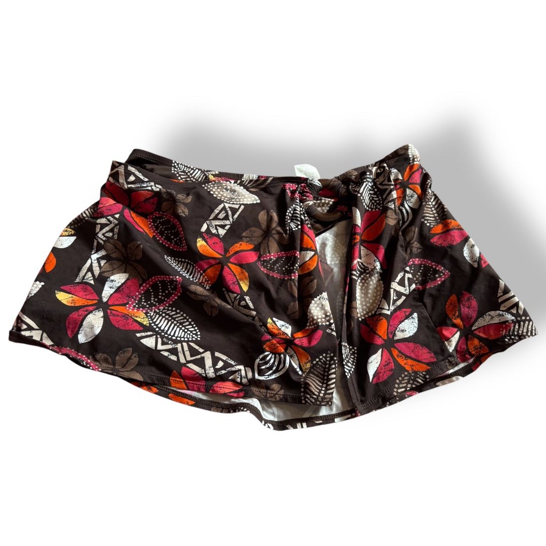 Women’s jag sz large brown swimsuit skirt