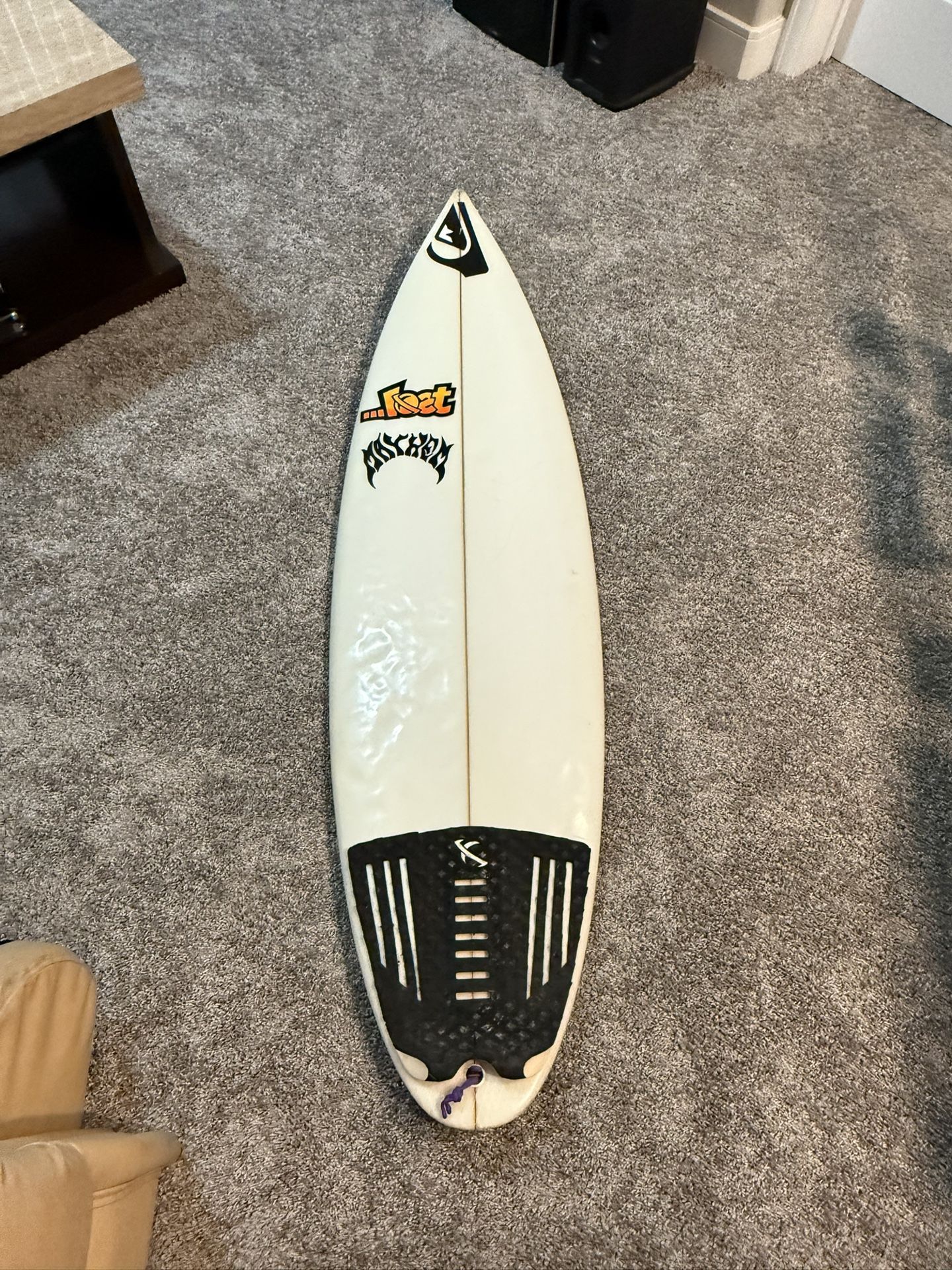 5’8 Lost Taj Whiplash Surfboard With Fins