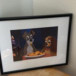 Disney Lady And The Tramp Lithograph 