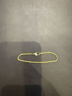 14k gold rope chain bracelet 3.88g