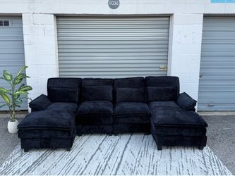 🛋️ Brand New Dark Gray Sectional Sofa with Chaise – FREE Delivery!