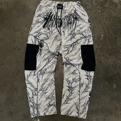 Breathedivinity Icebreaker Ghost Camoflauge Cargo Track Pants (Size M - White)
