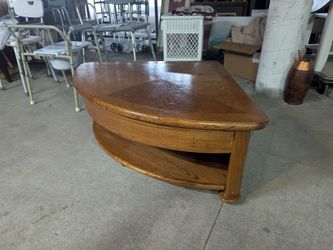 Flip Top Table Solid Oak