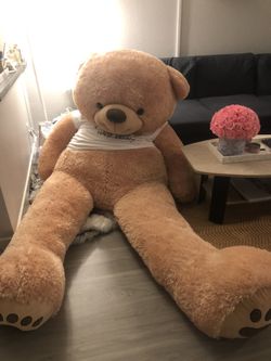 7ft Life Size Bear w/ Happy Birthday shirt