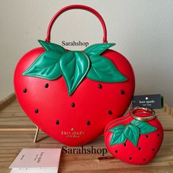 Kate Spade 3D Strawberry Crossbody Set