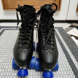 Black Chicago Quad Rink Roller Skates Mens 8 